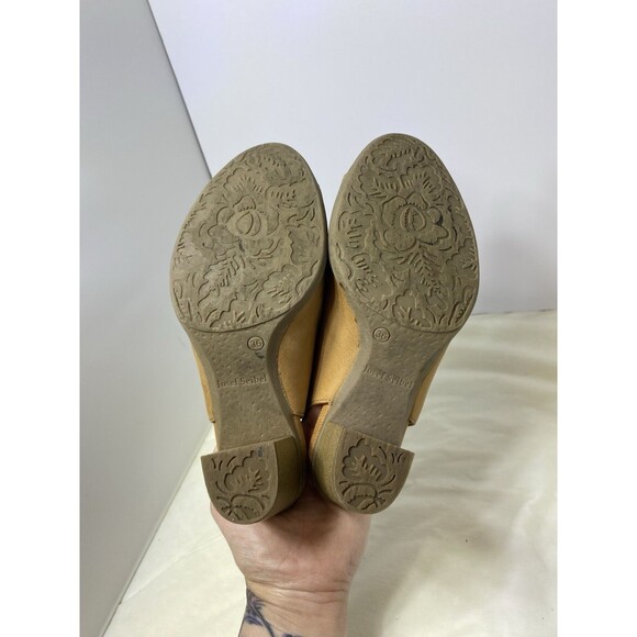 JOSEF SEIBEL Bonnie Leather Peep-Toe Bootie Sandal (36) 5 M Brown Block Boho - Picture 7 of 12